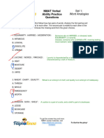 NMAT Verbal Ability Practice Questions Set 1