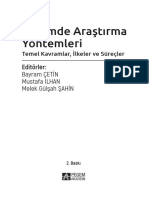 Eğitimde Araştırma Yöntemleri: Editörler