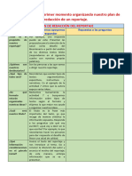 Plan de Redacción de Reportaje