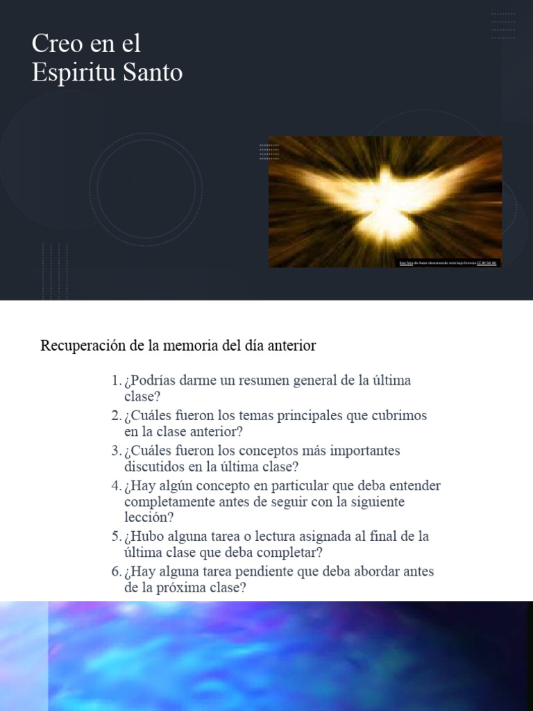 Creo en El Espiritu Santo | PDF | espíritu Santo | Trinidad