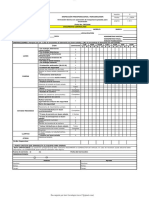 Formato Inspeccion Preoperacional Minicargador