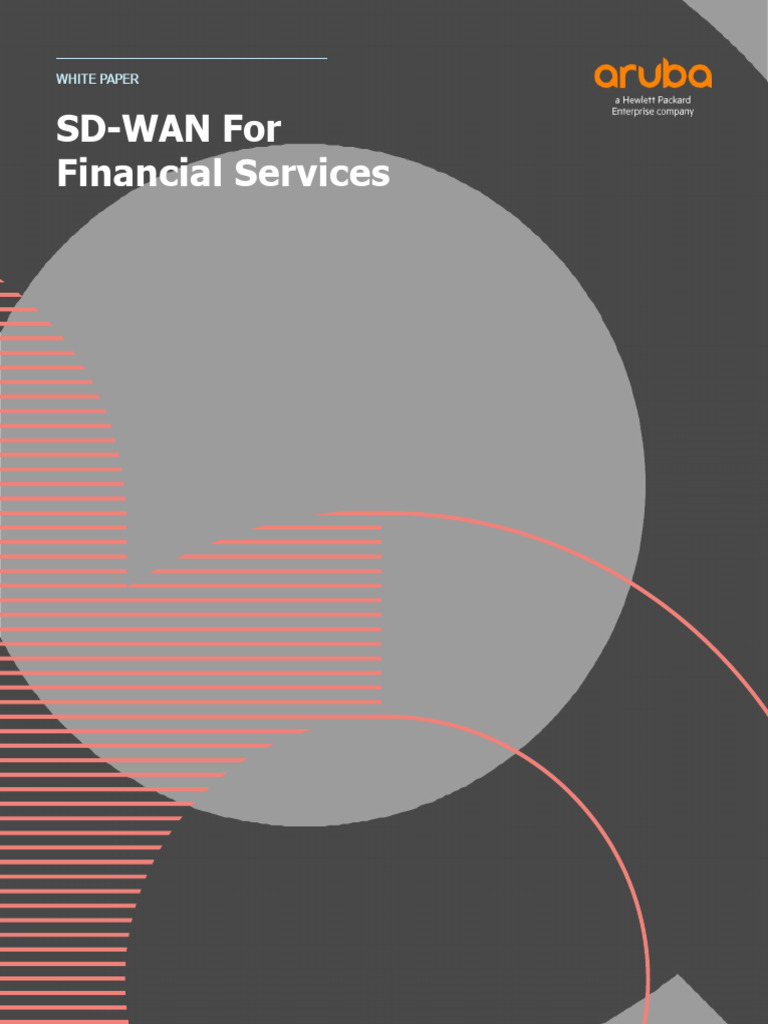 SD-WAN Solutions for Finance | PDF | Cloud Computing | Computer Network