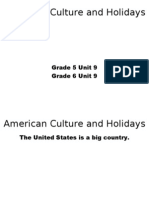 American Culture and Holidays
