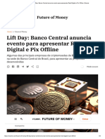 Lift Day - Banco Central Anuncia Evento para Apresentar Real Digital e Pix Offline - Exame