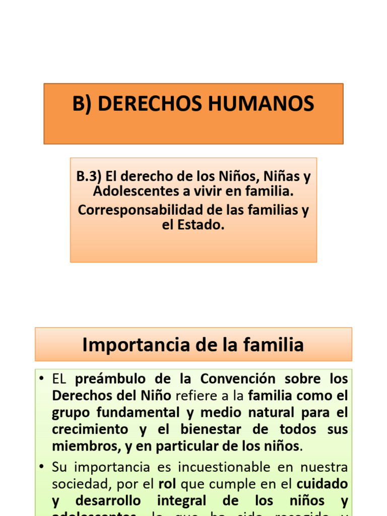 Guía de Clase 8. El Derecho A Vivir en Familia | PDF | Familia ...
