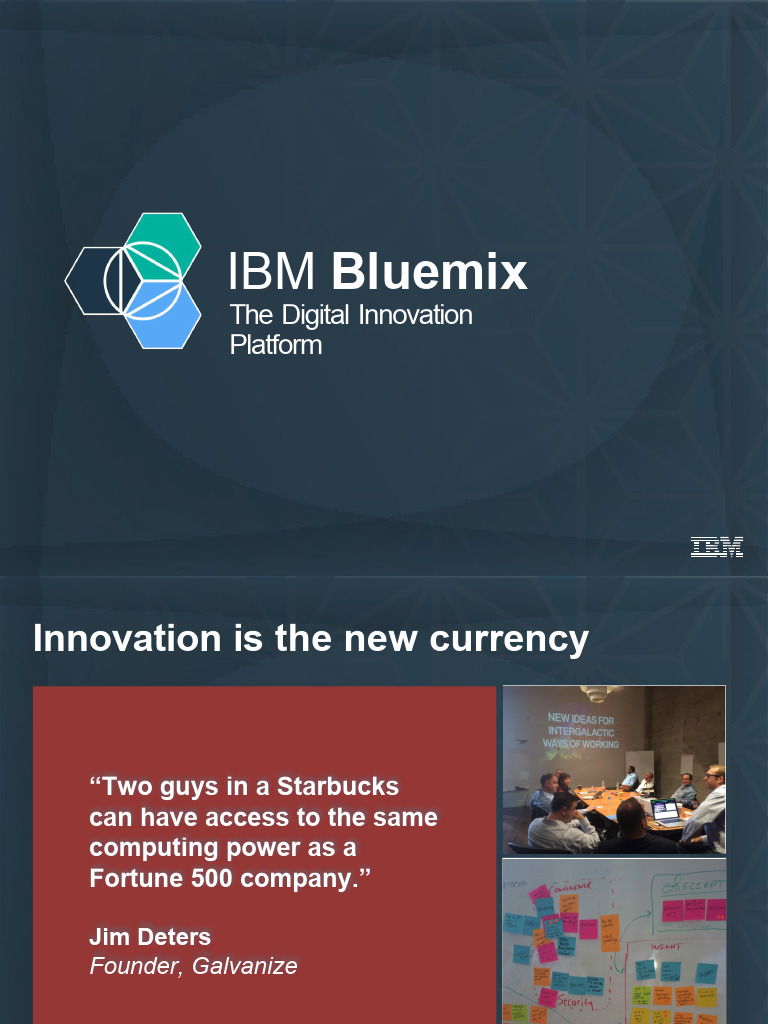 IBM Bluemix: Cloud Innovation Platform | PDF | Cloud Computing | Open Stack