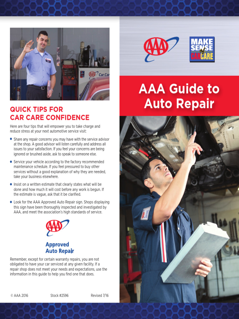 Essential Auto Repair Tips Guide | PDF | Auto Mechanic | Throttle