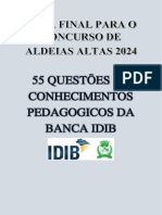 55 Questões Conhecimentos Pedagogicos Idib-A.a - Amostra