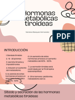 Hormonas Metabólicas Tiroideas