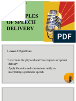 Lesson 10 Principles of Speech Delivery 2023