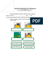 Evaluación Diagnóstica de Inglés Periodo 1 Grado Primero 2024