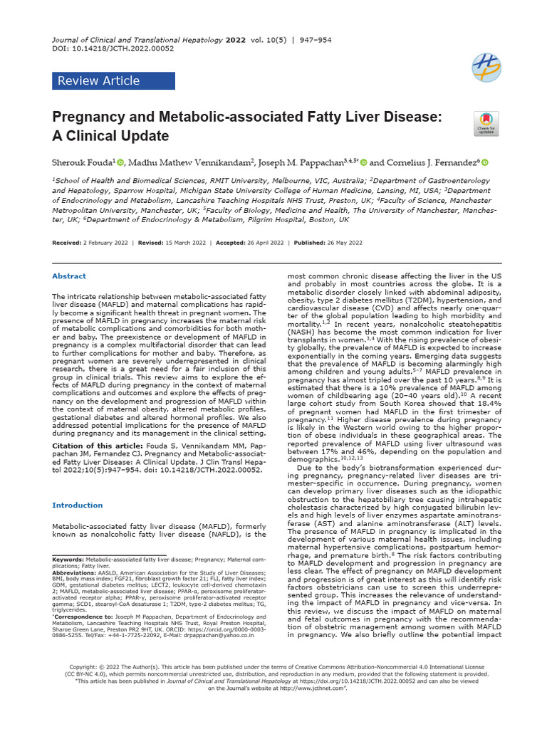 Fattyliverinpregnancy | PDF | Gestational Diabetes | Pregnancy
