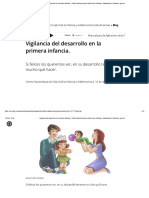 Vigilancia Del Desarrollo en La Primera Infancia. - Centro Nacional para La Salud de La Infancia y Adolescencia - Gobierno - Gob - MX