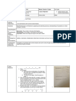 Observation 4 Fractions Lesson Plan