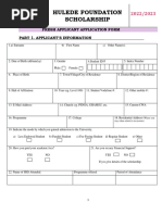 Hulede Fresh Applicant Application Form 2022