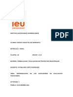 Act 3 Formulacion y Evaluacion de Proyectos