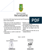 Pakta Integritas: Interest) Dalam Pelaksanaan Tugas