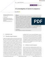 Laboratory Approach To Investigation of Anemia in Pregnancy