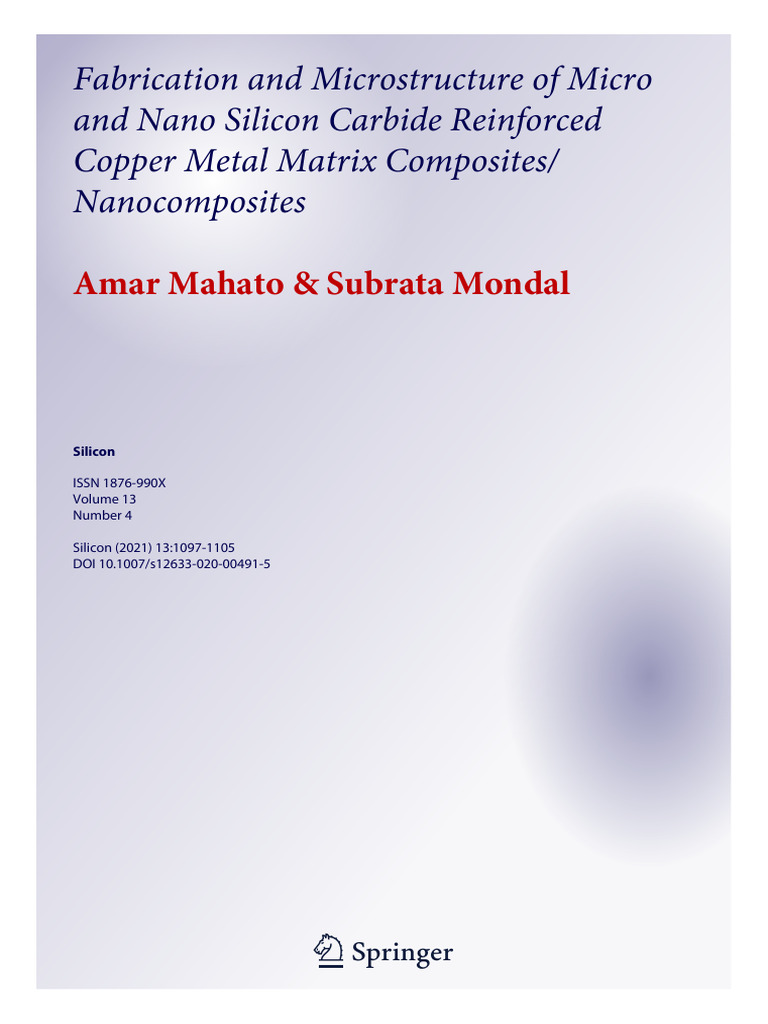 PDF Fabrication and Microstructure of Micro and Nano Silicon Carbide ...