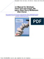 Full Solution Manual For Strategic Management Text and Cases 8Th Edition Gregory Dess Gerry Mcnamara Alan Eisner PDF Docx Full Chapter Chapter