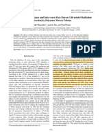 Effects of Fabric Thickness and Inter-Yarn Pore Size On Ultraviolet Radiation Protection by Polyester Woven Fabrics