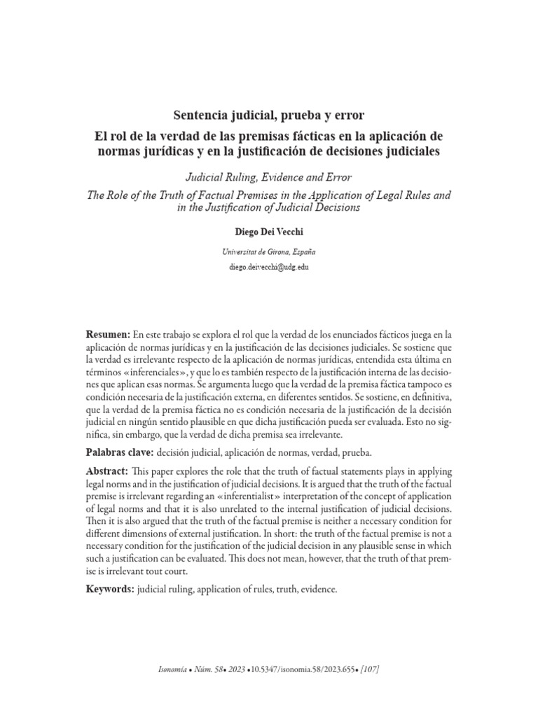 Sentencia_judicial_prueba_y_error_El_rol | PDF | Razonamiento deductivo
