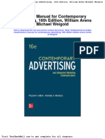 Full Solution Manual For Contemporary Advertising 16Th Edition William Arens Michael Weigold PDF Docx Full Chapter Chapter