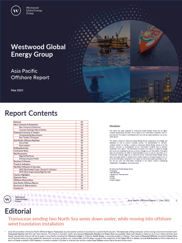 Asia Pacific Offshore Report - May 2023 | PDF | Offshore Drilling ...