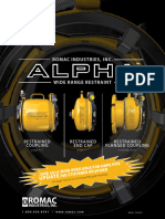 Alpha Romac Wide Range Restraint Information Guide