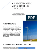 Analysis Mechanism of Wind Turbine Failure