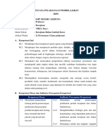 Rencana Pelaksanaan Pembelajaran (RPP) : Kompetensi Dasar Indikator Pencapaian Kompetensi