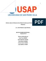 Informe Sobre La Influencia de Las Redes Sociales para Generar Marketing en Las Empresas