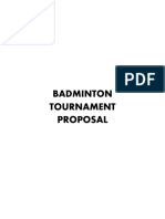 Badminton Proposal