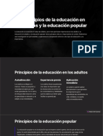 Los Principios de La Educacion en Los Adultos y La Educacion Popular