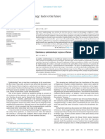 1-s2.0-S021391112200173X-main - Epidemics and Epidemiology: Back To The Future