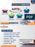 AIPTS 2023 Schedule 64 Tests