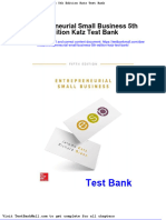 Download Full Entrepreneurial Small Business 5Th Edition Katz Test Bank pdf docx full chapter chapter