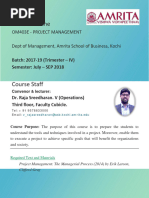 Mba Elective Project Management Syllabus 2019