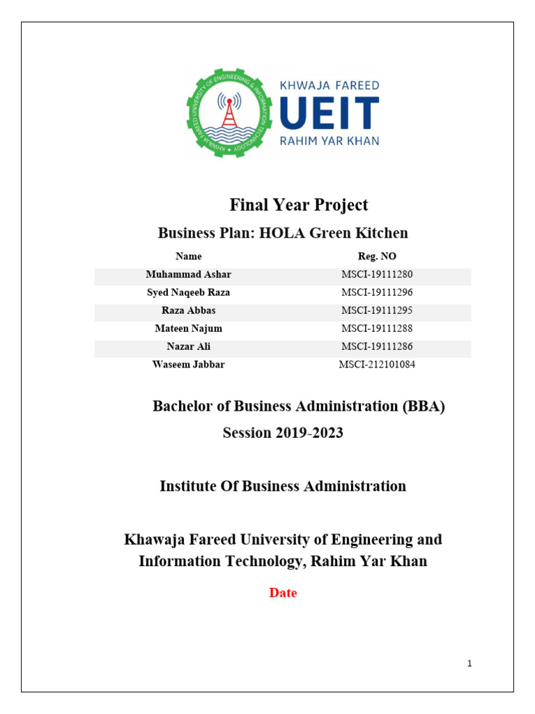 New FYP Business Plan Updated | PDF | Cost Of Living | Employee Retention