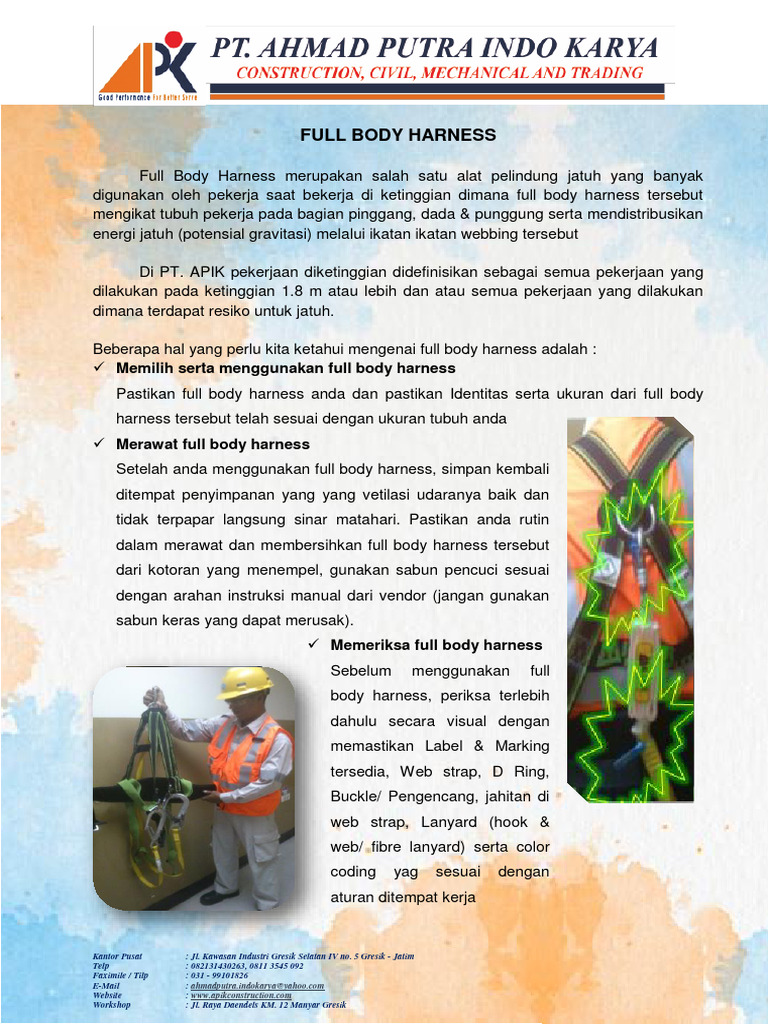 BULETIN-Full Body Harness | PDF