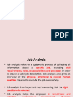 Job Analysis and Approaches