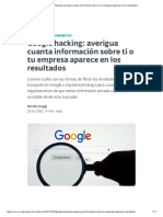 Google Hacking / Google Dorking