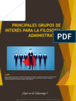 Clase de 05 de Marzo de 2022 Principales Grupos de Interés Sección D