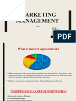 Marketing Management PRESENTATION