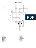 Daily Test 2 - Crossword Labs
