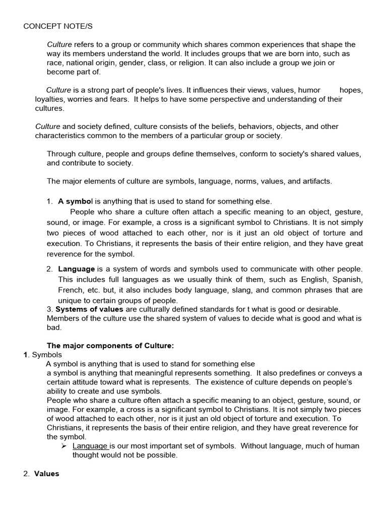 Understanding Culture Basics | PDF | Symbols | Society