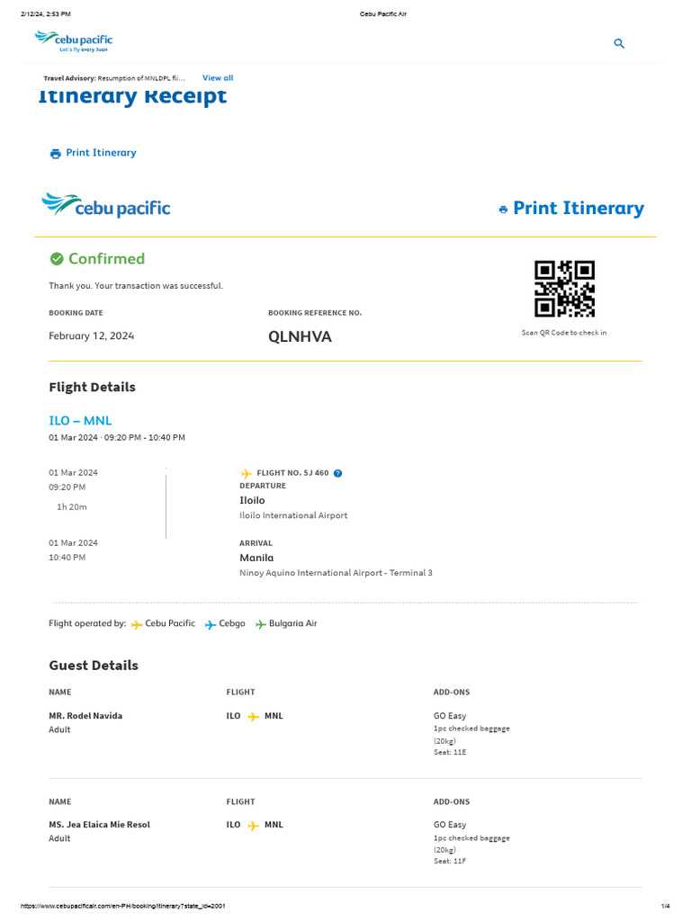 Cebu Pacific Air | PDF | Payments | Service Industries