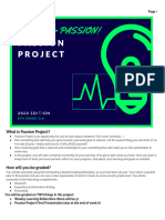 2020 Passion Project Student Packet