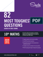 Class 10 Maths Most Toughest Questions in CBSE Exams For 2024 Exam