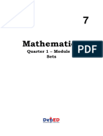 Math 7 - Q1 - WK 1 - Module 1 - Sets